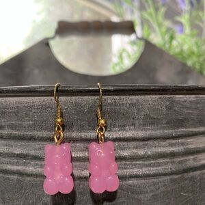 Gummy bear earrings NWT nickel‎ free hard resin